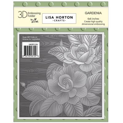 Lisa Horton Crafts 3D Embossing Folder - Gardenia